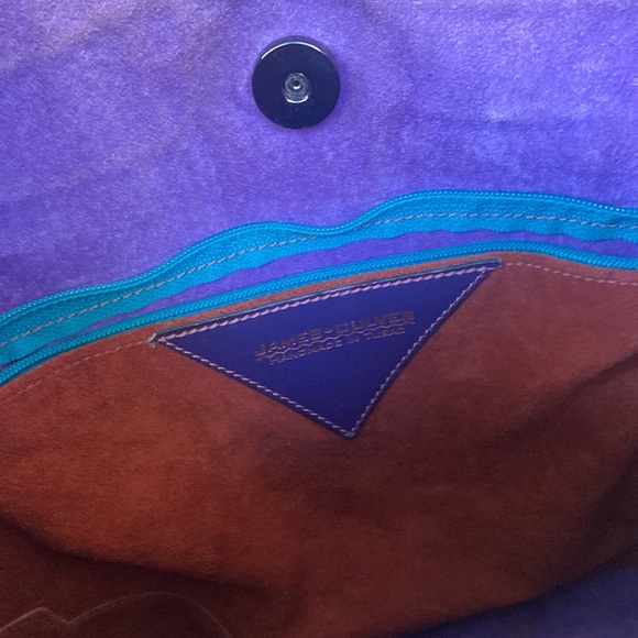 Rare James Culver Leather Croc Embossed Shoulder Bag - Picture 9 of 14